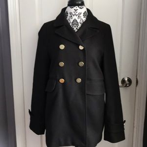 Gap Black Swing Peacoat